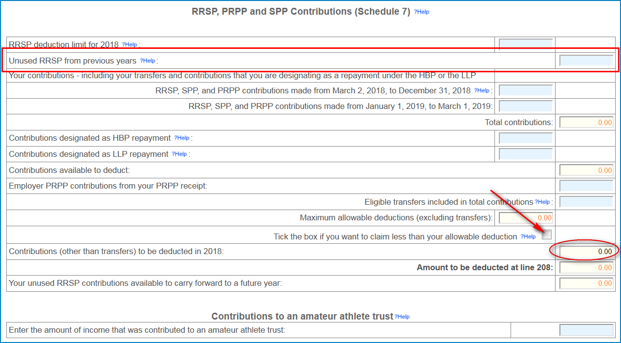 rrsp claim