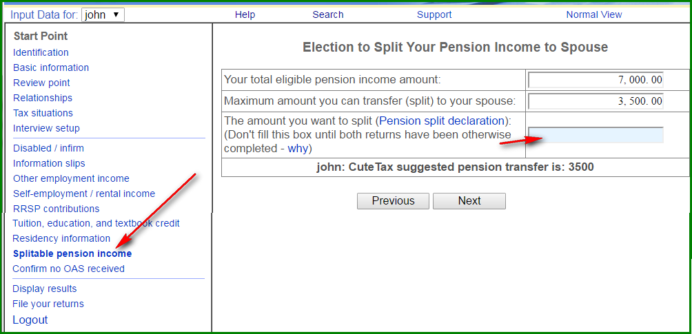 pension split