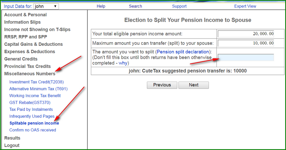 pension split