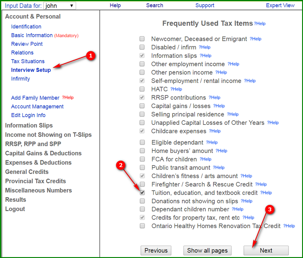 forms and schedules